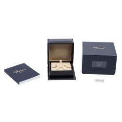 Pre Owned Chopard Happy Hearts 18K Rose Gold Diamond & Mother of Pearl Drop Earrings