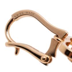 Chopard Happy Hearts 18K Rose Gold Diamond Drop Earrings