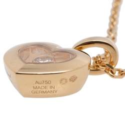 Chopard Happy Diamonds Icons 18k Yellow Gold Heart Pendant Necklace