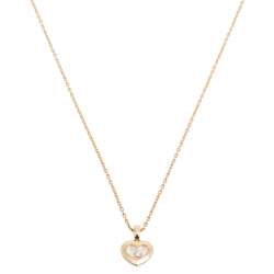 Chopard Happy Diamonds Icons 18k Yellow Gold Heart Pendant Necklace