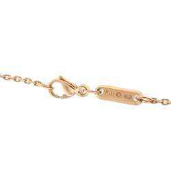Pre Owned Chopard Happy Bubble Diamond 18K Rose Gold Pendant Necklace