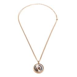 Chopard Happy Spirit Diamond 18K Two Tone Gold Pendant Necklace