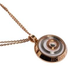 Chopard Happy Spirit Diamond 18K Two Tone Gold Pendant Necklace