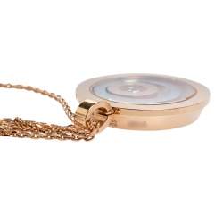 Chopard Happy Spirit Diamond 18K Two Tone Gold Pendant Necklace