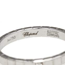 Chopard Ice Cube Pure Diamond 18K White Gold Band Ring 53