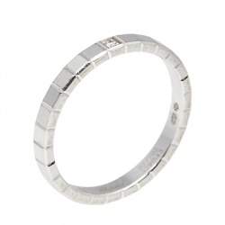 Chopard Ice Cube Pure Diamond 18K White Gold Band Ring 53