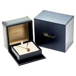 Pre Owned Chopard Happy Diamonds Icon 18K Rose Gold Pendant Necklace