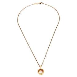 Pre Owned Chopard Happy Diamonds Icon 18K Rose Gold Pendant Necklace