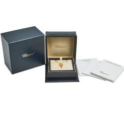 Pre Owned Chopard Happy Diamonds 18k Rose Gold Pendant Necklace