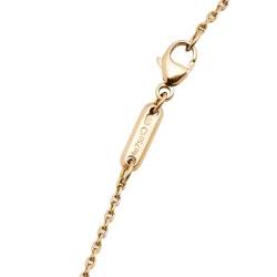Pre Owned Chopard Happy Diamonds 18k Rose Gold Pendant Necklace