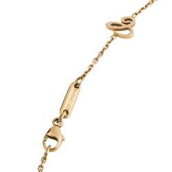 Pre Owned Chopard Happy Diamond Evil Eye Good Luck Diamond 18K Rose Gold Pendant Necklace