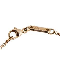 Pre Owned Chopard Happy Hearts Diamond 18K Rose Gold Bracelet