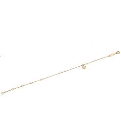 Pre Owned Chopard Miss Happy Diamond 18k Yellow Gold Bracelet