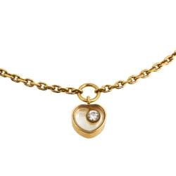 Pre Owned Chopard Miss Happy Diamond 18k Yellow Gold Bracelet