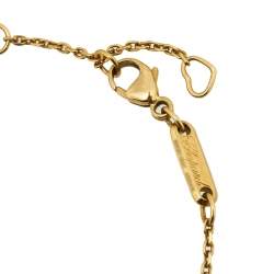 Pre Owned Chopard Miss Happy Diamond 18k Yellow Gold Bracelet