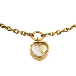 Pre Owned Chopard Miss Happy Diamond 18k Yellow Gold Bracelet