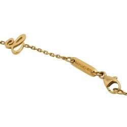 Pre Owned Chopard Happy Diamond 18K Yellow Gold Pendant Necklace