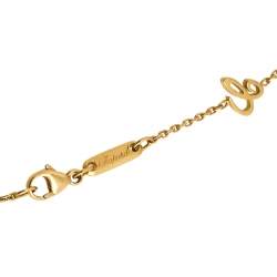Pre Owned Chopard Happy Diamond 18K Yellow Gold Pendant Necklace