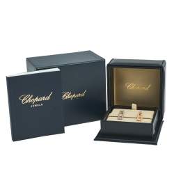 Chopard Ice Cube 18K Two Tone Gold Earrings