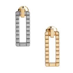 Chopard Ice Cube 18K Two Tone Gold Earrings