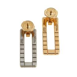 Chopard Ice Cube 18K Two Tone Gold Earrings