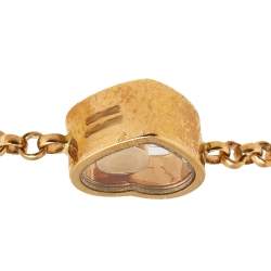 Pre Owned Chopard Happy Hearts Diamond 18k Rose Gold Bracelet