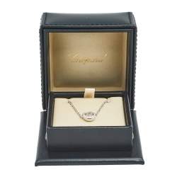 Pre Owned Chopard Happy Icon Diamonds 18K White Gold Pendant Necklace