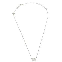 Pre Owned Chopard Happy Icon Diamonds 18K White Gold Pendant Necklace
