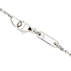 Pre Owned Chopard Happy Icon Diamonds 18K White Gold Pendant Necklace