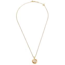 Pre Owned Chopard Happy DIamond Happy Emotion Diamond 18K Rose Gold Pendant Necklace