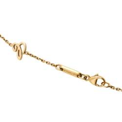 Pre Owned Chopard Happy DIamond Happy Emotion Diamond 18K Rose Gold Pendant Necklace
