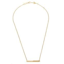 Chopard Ice Cube Pure Diamond 18k Rose Gold Chain Necklace
