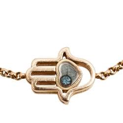 Chopard Happy Diamond 18k Rose Gold Hand of Fatima Bracelet