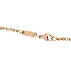 Pre Owned Chopard Happy Diamond Good Luck Charm Hamsa Hand 18K Rose Gold Bracelet