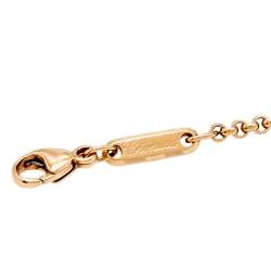 مملوكة مسبقًا Chopard Happy Diamond Evil Eye Diamond 18k Rose Gold Link Bracelet