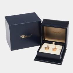 Pre Owned Chopard Very Chopard Diamonds 18k Rose Gold Earrings