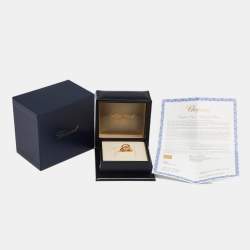 Pre Owned Chopard Happy Heart Happy Diamond 18k Rose Gold Diamond Ring Size 55