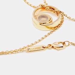 Chopard Happy Diamond 18K Rose Gold Circle Pendant Necklace
