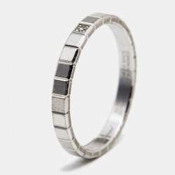 Chopard Ice Cube Diamond 18k White Gold Band Ring Size 54
