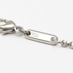 Pre Owned Chopard Happy Diamonds Heart 18K White Gold Diamond Necklace