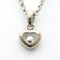 Pre Owned Chopard Happy Diamonds Heart 18K White Gold Diamond Necklace