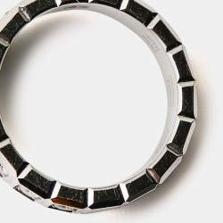 Chopard Ice Cube Diamond 18K White Gold Band Ring Size 53