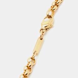 Pre Owned Chopard Happy Heart Diamonds 18k Yellow Gold Necklace