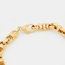 Chopard Happy Diamonds Sapphire 4-Charm 18k Yellow Gold Bracelet