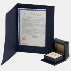 Chopard Ice Cube 18k Yellow Gold Band Ring Size 54