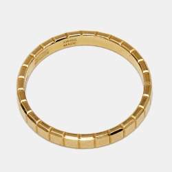 Chopard Ice Cube 18k Yellow Gold Band Ring Size 54