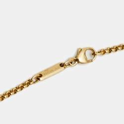 Pre Owned Chopard Happy Diamonds Teaddy Bear Diamonds 18k Yellow Gold Pendant Necklace