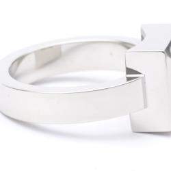 Chopard Happy Diamonds Icon 18K White Gold Diamond Ring EU 52