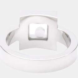 Chopard Happy Diamonds Icon 18K White Gold Diamond Ring EU 52