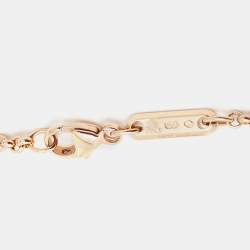 Pre Owned Chopard Happy Diamond Hamsa Hand 18k Rose Gold Bracelet